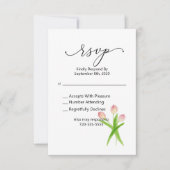 RSVP Roze Tulip Waterverf Floral (Voorkant)