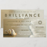 RSVP RSVP Rashell Cruise Ship Boarding Pass Weddin