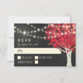 RSVP RSVP Rood Tree & String Lights Autumn Wedding (Voorkant)