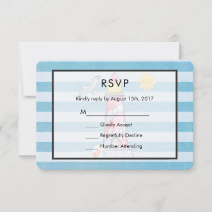 RSVP RSVP RSVP: Rode stripper Waterverf Kaartje