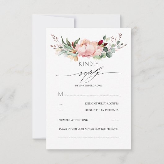 RSVP Russe Bloom Mariage de automne (Devant)