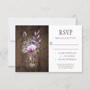 RSVP Russe String éclat Violet Mason Jars RSVP