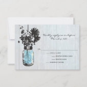 RSVP Rustic Hanging Mason Jar Mariage (Devant)