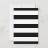 RSVP Rustic Sunflower Black White Striped Kaartje (Achterkant)