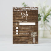 RSVP rustieke boerderij String Lights Land Kaart (Staand voorkant)