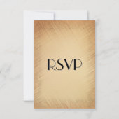 RSVP rustique avec choix de menu (Dos)