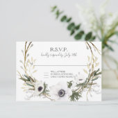 RSVP Rustique Blanc Floral BOHO Aquarelle de couro (Debout devant)