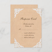 RSVP Rustique Lace & Burlap (Devant / Derrière)