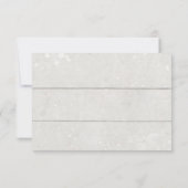 RSVP Rustische Waterverf Floral White Pumpkin Wood Kaart (Achterkant)