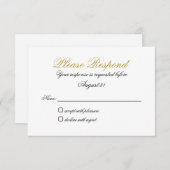 RSVP Sans Entrée Faux Or (Devant / Derrière)