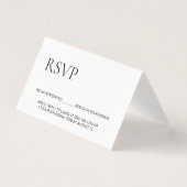 RSVP sans envoi Siège réservé Simple plié (Front)