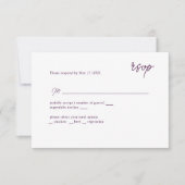 RSVP script MInimally violet (Devant)