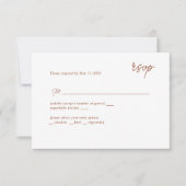 RSVP scripté en terre cuite MInimally (Devant)