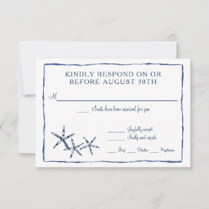 RSVP Shibori Kumo Aquarelle Étoile de Mer Plage