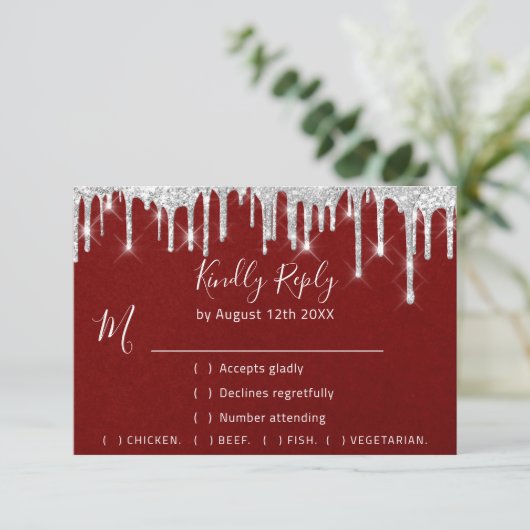 RSVP Silver Grey Drivers Mariage Event Red (Debout devant)
