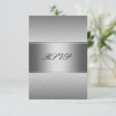 RSVP Silver Grey Métal Noir 21e anniversaire (Debout devant)