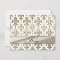 RSVP Silver Wedding Jubileum, Fleur de Lis