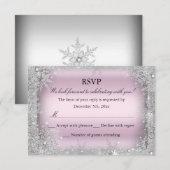 RSVP Silver Winter Wonderland Rose Sweet 16 2 (Devant / Derrière)