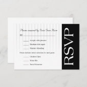 RSVP standard personnalisable (Devant / Derrière)