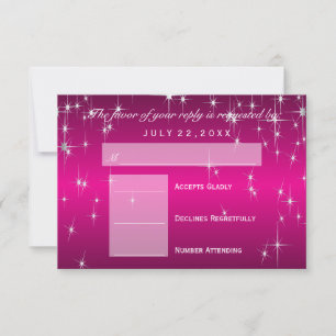 RSVP Star Lights in Metallic Hot Pink - RSVP Kaartje