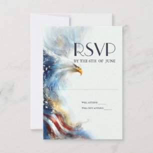 RSVP Steenarend Patriottische VS Semiquincentennia Kaartje