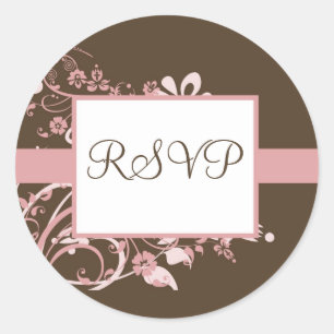 RSVP-Stickers Ronde Sticker