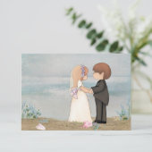 RSVP strandbruiloft (Staand voorkant)