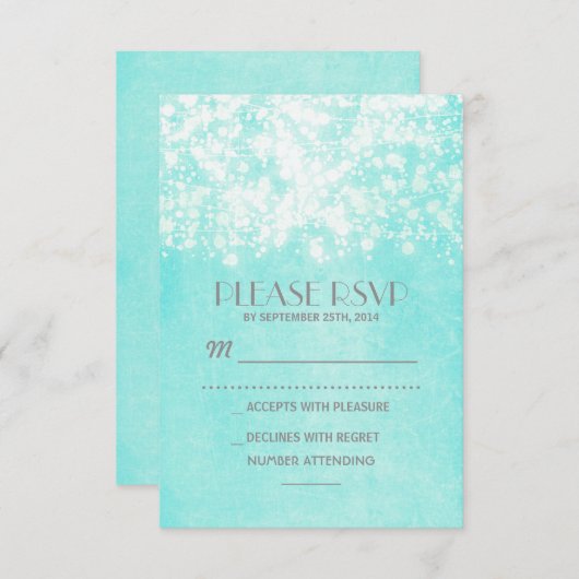 RSVP - string lights - blauw (Voorkant / Achterkant)