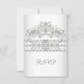 RSVP Tiara Silver White Pearl Diamond (Devant)