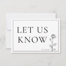 RSVP Timeless Bloom met menu