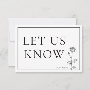RSVP Timeless Bloom met menu