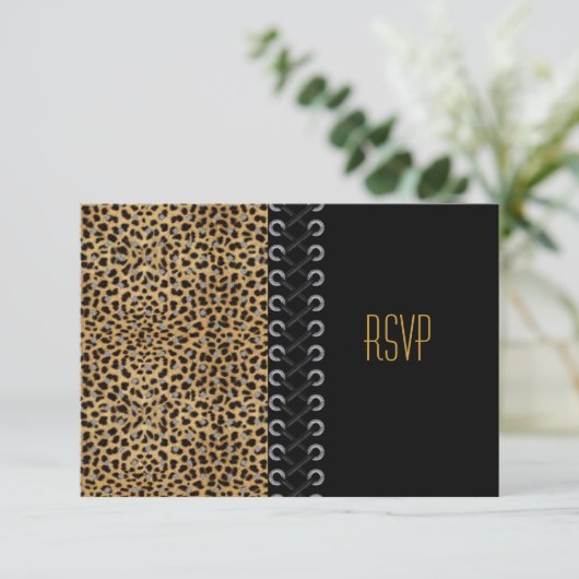 RSVP Toutes les Occasions Animal Noir Look Eyelets (Debout devant)