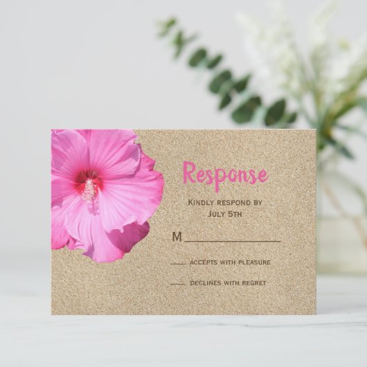 RSVP tropical (sable de plage et rose) (Debout devant)