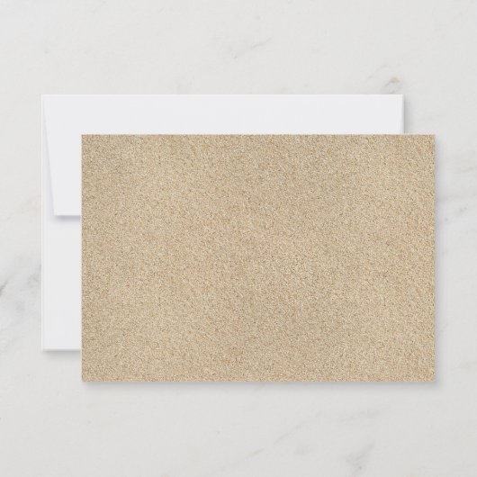 RSVP tropical (sable de plage et rose) (Dos)