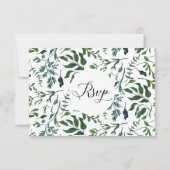 RSVP Trouw Emerald Forest Loof Bos Bladeren Kaart (Achterkant)