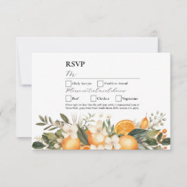 RSVP Trouwbloemen Sinaasappels Fruitbloemen Kaart