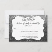 RSVP Uw dag Glitter Fab Black Silver (Voorkant)