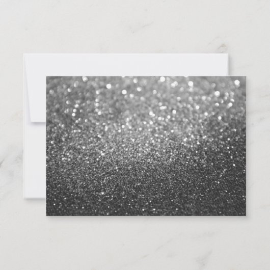 RSVP Uw dag Glitter Fab Black Silver (Achterkant)