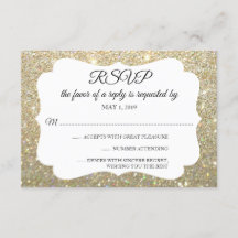 RSVP Uw Dag Glitter Fab Gold