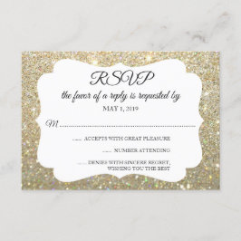 RSVP Uw Dag Glitter Fab Gold Kaartje