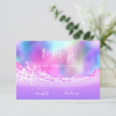 RSVP Vagues Océan Tropical Aqua Rose Pastel (Debout devant)
