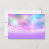 RSVP Vagues Océan Tropical Aqua Rose Pastel (Dos)