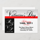 RSVP Valentijnsdag-uitnodigingen Kaart (Voorkant / Achterkant)
