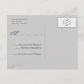 RSVP Verlichte Art Grijze Briefkaarten (Achterkant)