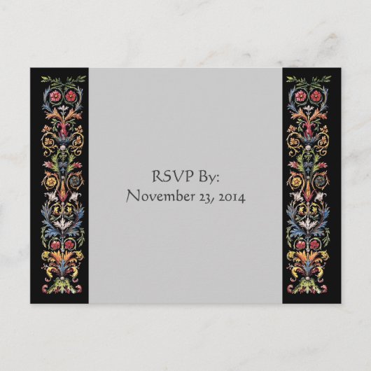 RSVP Verlichte Art Grijze Briefkaarten (Voorkant)