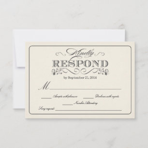 RSVP Vintage White - avec demande de chanson WT313