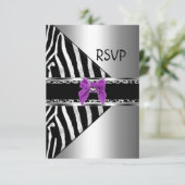 RSVP Violet Argent Noir Zèbre Léopard (Debout devant)