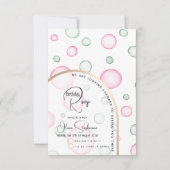 RSVP | Vivante bulles rose et vert (Devant)