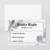 RSVP voor bruiloft Kaartje (Voorkant / Achterkant)