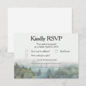 RSVP voor rustieke bosbruiloft Kaartje (Voorkant / Achterkant)